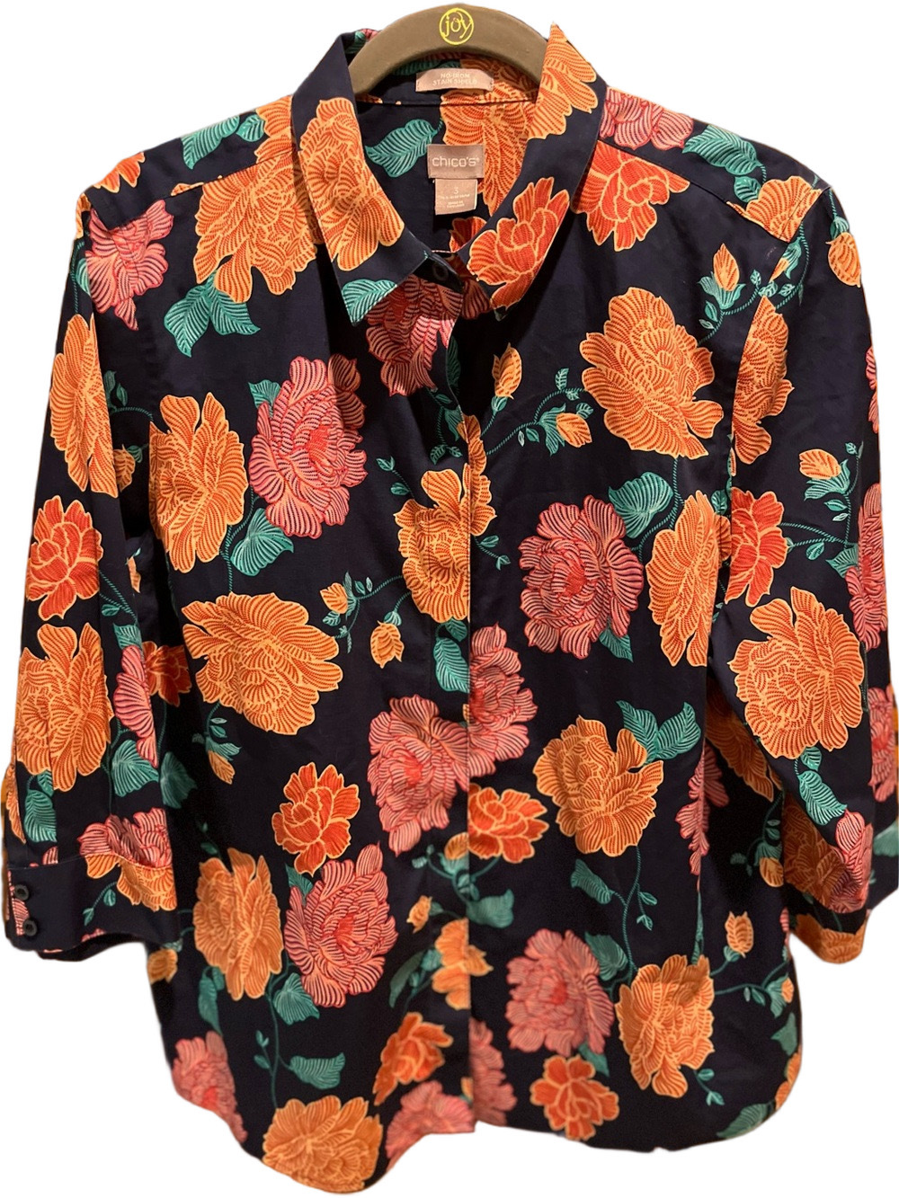 05. WOMENS CHICO’S 3/XL DETAIL TOP - Picture 5 of 8